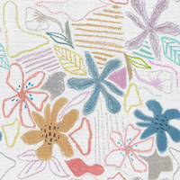 EST. CHALK FLOWER BV26 C/ AZUL WAVE