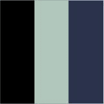 PRETO/ VERDE MISTY/ AZUL SIDERAL