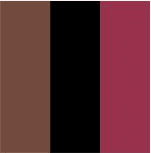 MARROM / PTO/ VERMELHO