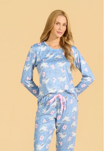 Pijama longo de Visco Skin