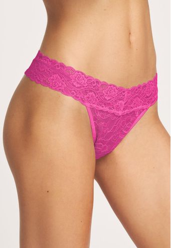 Calcinha Tanga de Renda Recco