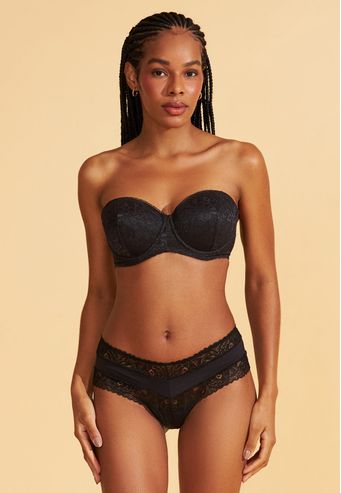 Calcinha Recco Fio Duplo de Renda e Bio Senci