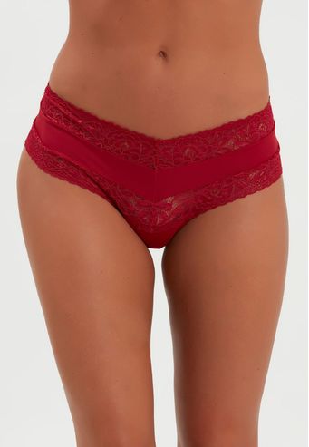 Calcinha Recco Fio Duplo de Renda e Bio Senci