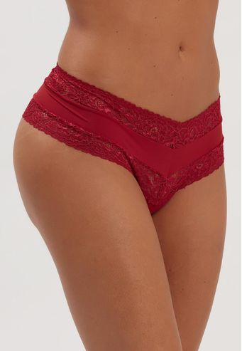 Calcinha Recco Fio Duplo de Renda e Bio Senci