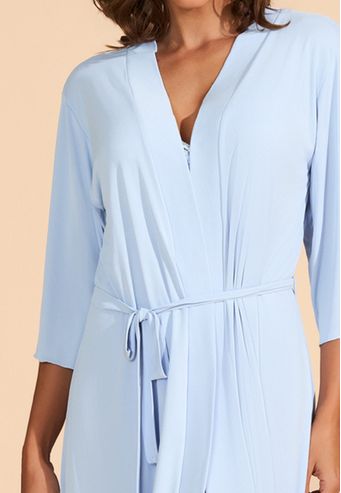 Robe Curto com Manga 7/8 de Microfibra Recco
