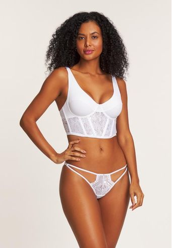 Sutiã Corset Recco sem Bojo e com Renda