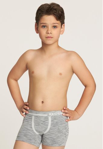 Cueca Recco Infantil Boxer Mescla sem Costura