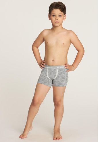 Cueca Recco Infantil Boxer Mescla sem Costura