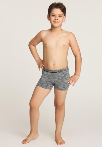 Cueca Recco Infantil Boxer Mescla sem Costura