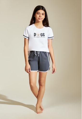 Pijama Recco Infantil de Algodão com Elastano e 100% Algodão