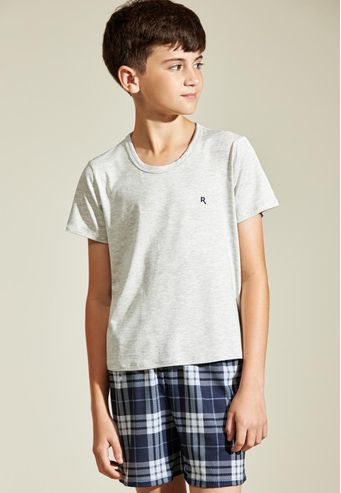 Pijama Recco Infantil de Viscose Stretch e Viscose Digital