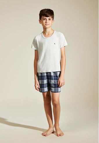 Pijama Recco Infantil de Viscose Stretch e Viscose Digital