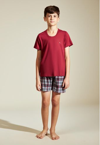 Pijama Recco Infantil de Viscose Stretch e Viscose Digital