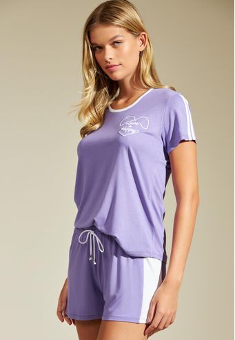 Pijama Recco Curto de Viscose Stretch