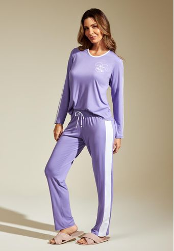 Pijama Recco Comprido de Viscose Stretch
