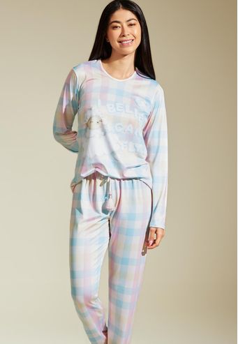 Pijama Recco Longo de Comfort Flanelado