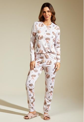 Pijama Recco Longo de Comfort Flanelado