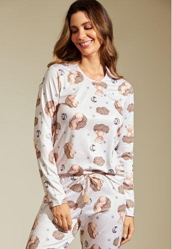 Pijama Recco Longo de Comfort Flanelado