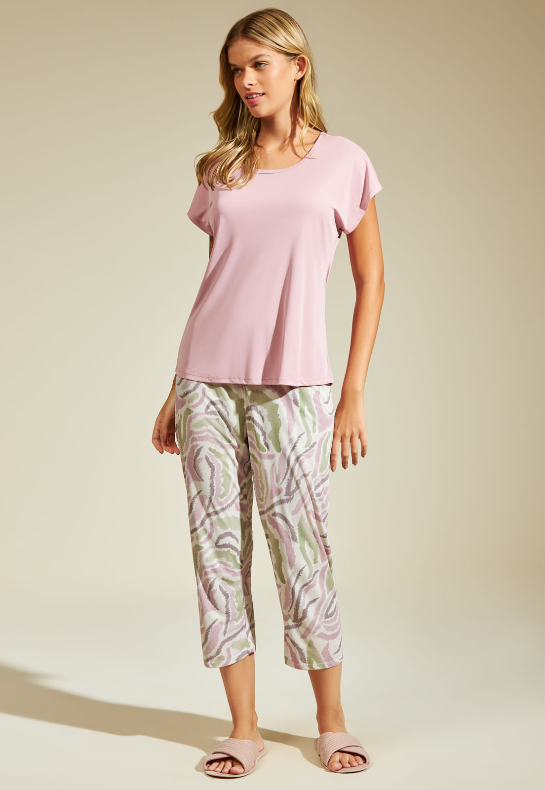 Pijama Capri Microfibra Recco