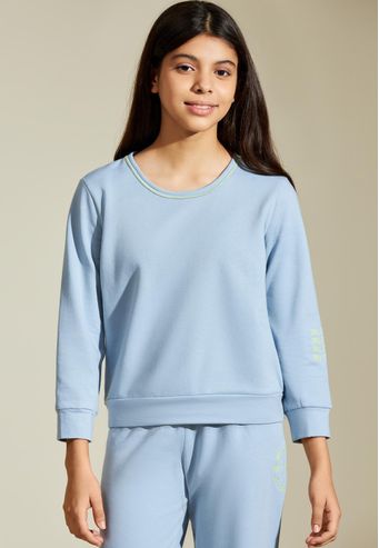 Pijama Recco Juvenil Longo de Moletinho Flanelado