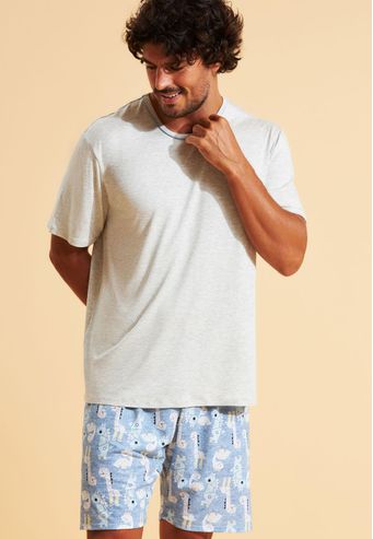 Pijama Recco de Viscose Stretch Digital