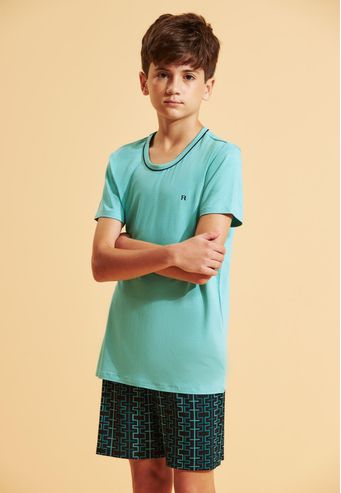 Pijama Recco Juvenil de Viscose Stretch e Digital