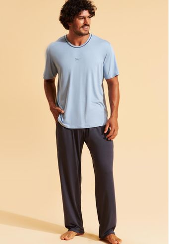 Pijama Recco Longo de Viscose Stretch
