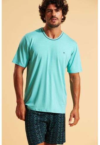 Pijama Recco de Viscose Stretch e Digital