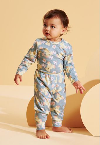 Meu Primeiro Pijama Recco de Viscose Digital