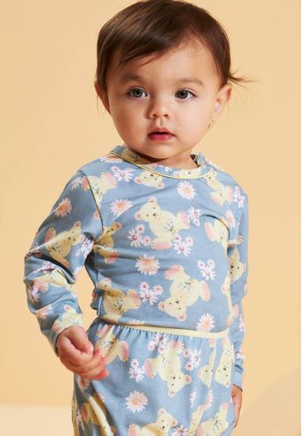 Meu Primeiro Pijama Recco de Viscose Digital