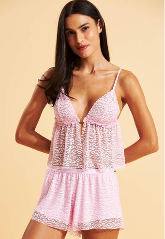 Babydoll Recco de Tule Animal Print