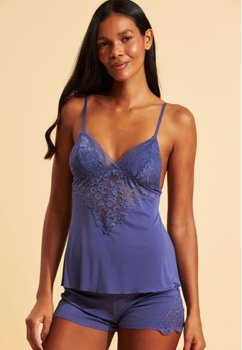Babydoll Recco de Microfibra com Renda