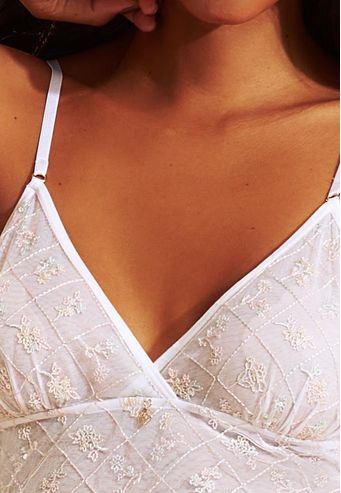 Camisola Recco de Charmeuse Prime Com Tule Florescer