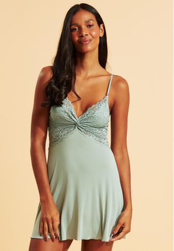 Camisola Recco de Microfibra com Renda