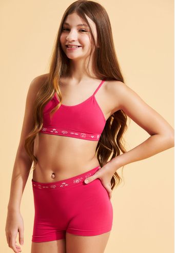 Calcinha Recco Boxer Infantil de Bio sem Costura