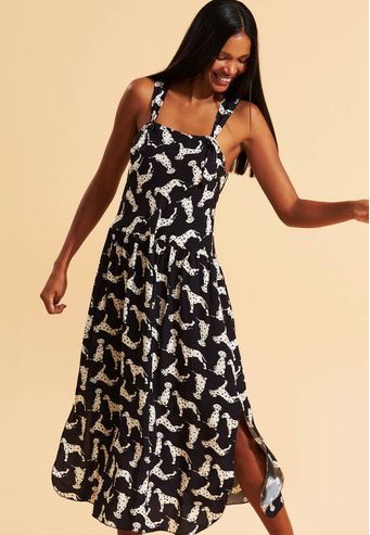 Slip Dress Recco de Viscose Plana