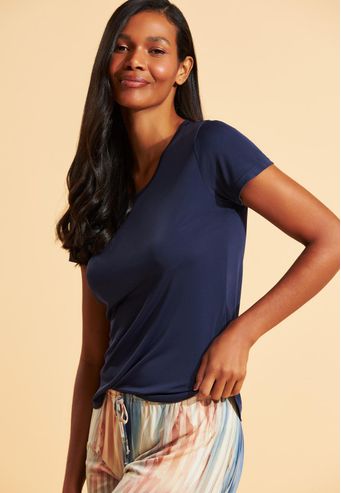 Pijama Recco de Shorts Midi de Microfibra