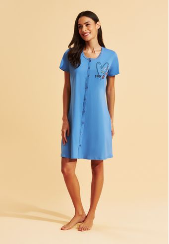 Camisão Recco Aberto Curto de 100% Algodão