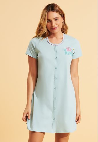 Camisão Recco Aberto Curto de 100% Algodão