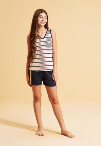 Pijama Recco Juvenil de Viscoflex e Viscose Stretch