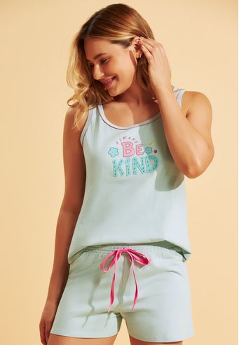 Pijama Recco Regata 100% Algodão