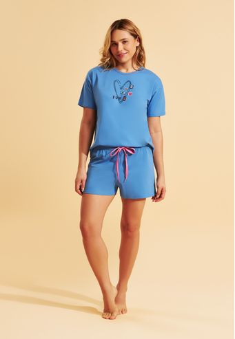 Pijama Recco Curto 100% Algodão