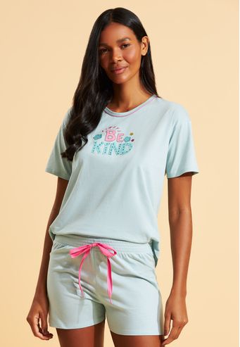 Pijama Recco Curto 100% Algodão