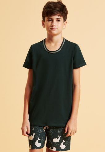 Pijama Recco Infantil de Algodão com Elastano e Digital