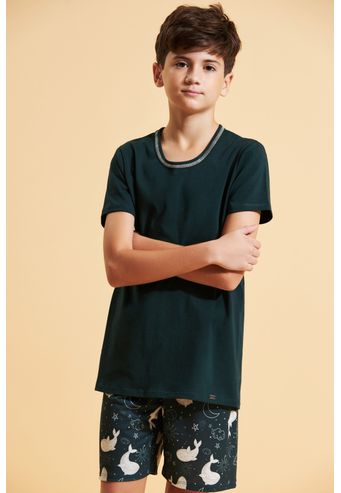 Pijama Recco Infantil de Algodão com Elastano e Digital