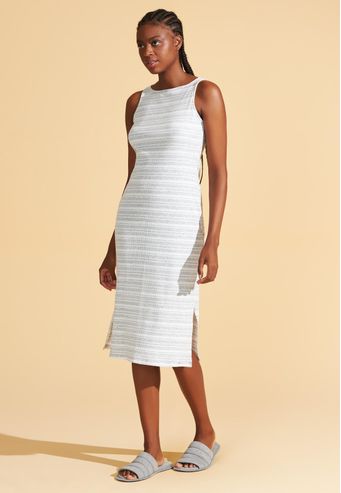Slip Dress Recco de Viscose Line Canelado