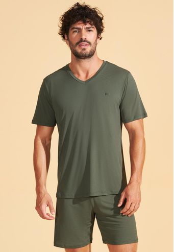 Pijama Recco de Microfibra Jacquard