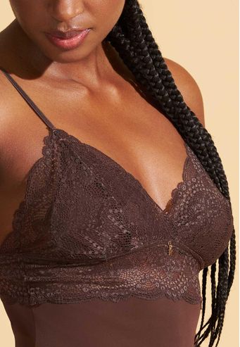 Camisola Recco de Microfibra Com Renda
