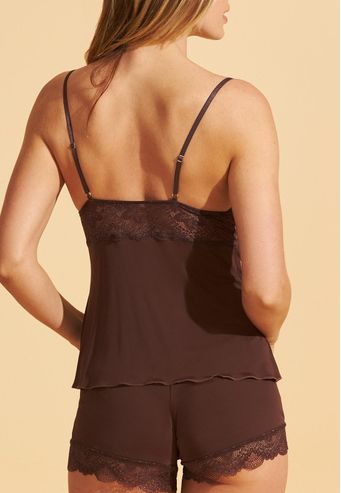 Babydoll Recco de Microfibra Com Renda