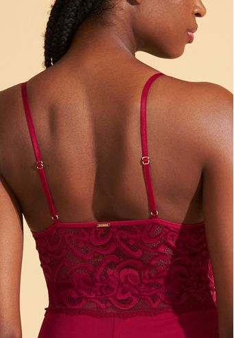 Camisola Recco de Microfibra Com Renda